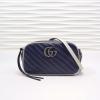 GG447632LB-057　グッチ GUCCI 2019年最新入荷 GGマーモント 斜め掛け ショルダーバッグ カメラバッグ カーフスキン