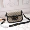 GG602204Q-057　グッチ GUCCI 2019年最新入荷 1955 ホースビット 斜め掛け ショルダーバッグ キャンパス レディースかばん