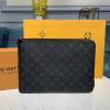 M43442-057　ルイヴィトン LOUISVUITTON 2020年最新入荷 ポシェット ジュール GM ポーチ 手持ちかばん メンズバッグ ビジネス 通勤 モノグラム エクリプス キャンバス