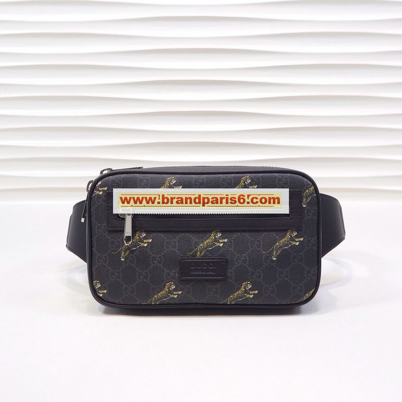 GG474293M-057　グッチ GUCCI 2019年最新入荷 クーリエ ソフト GGスプリーム ベルトバッグ ウェストバッグ チェストバッグ メンズ 黒