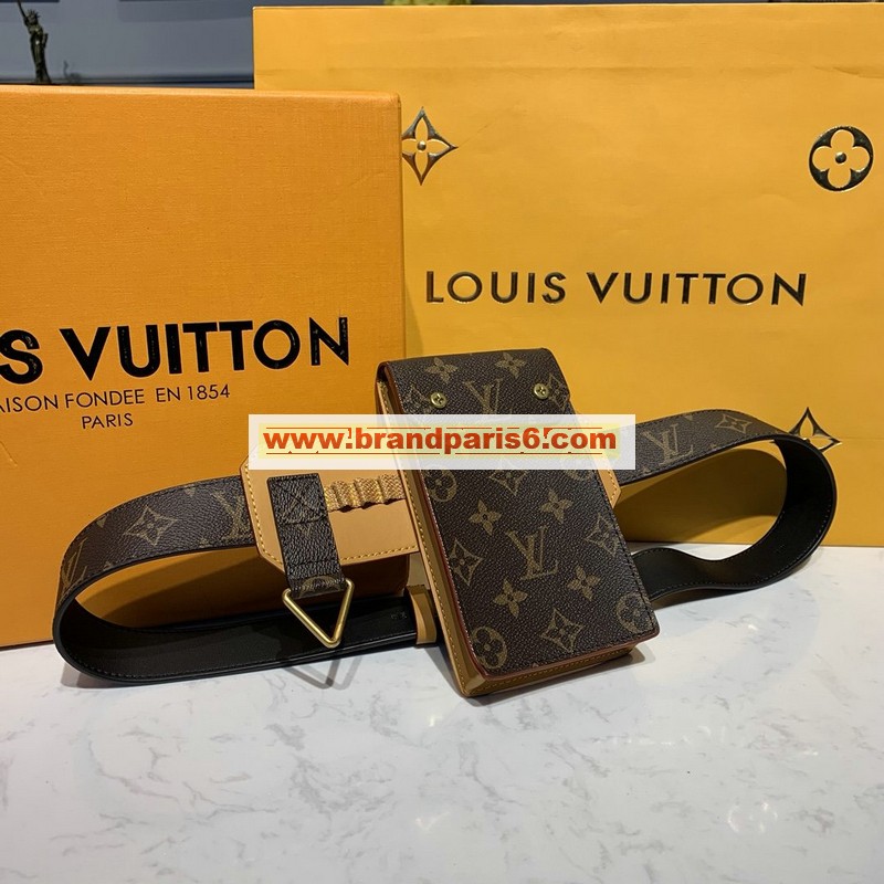 M0235QC-057　ルイヴィトン LOUISVUITTON 2020年最新入荷 サンチュール ユーティリティー 35mm ベルトバッグ 携帯ケース ウェストバッグ モノグラム エクリプス キャンバス