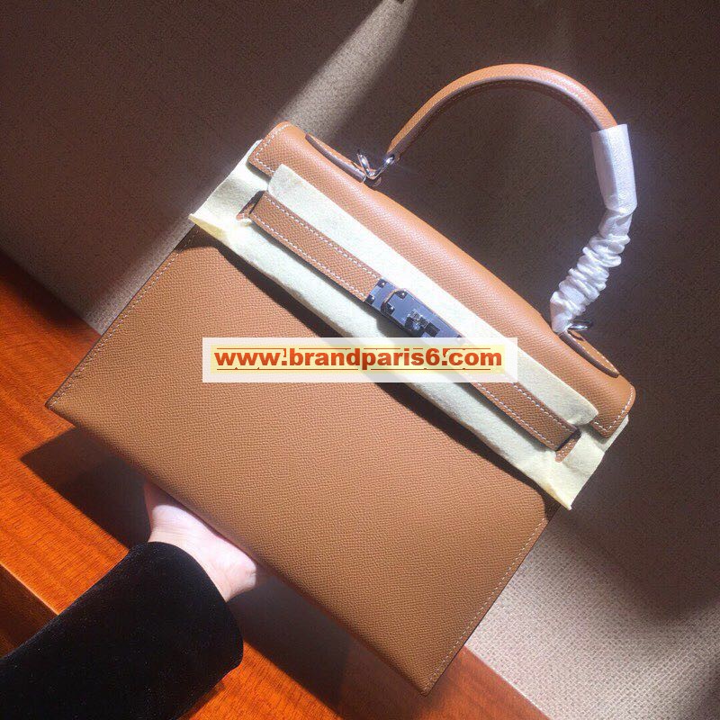 HKL6108W-99　エルメス HERMES 2020年最新入荷 ケリー トップハンドルバッグ ハンドバッグ レディースかばん ヴォーエプソン 外縫い