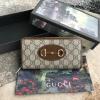 GG621889X-057　グッチ GUCCI 2020年最新入荷 1955 ホースビット ジップアラウンドウォレット ファスナー長財布 ロングウォレット キャンパス