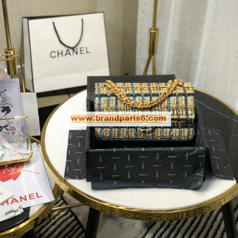 CH1112BJG-JS　シャネル CHANEL 2020年最新入荷 クラシック 斜め掛け ショルダーバッグ フラップバッグ レディースかばん ツイード