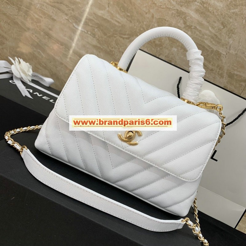CH92992VQJQB-JS　シャネル CHANEL 2020年最新入荷 トップハンドルバッグ トートバッグ 2way ショルダーバッグ ハンドバッグ キャビアスキン
