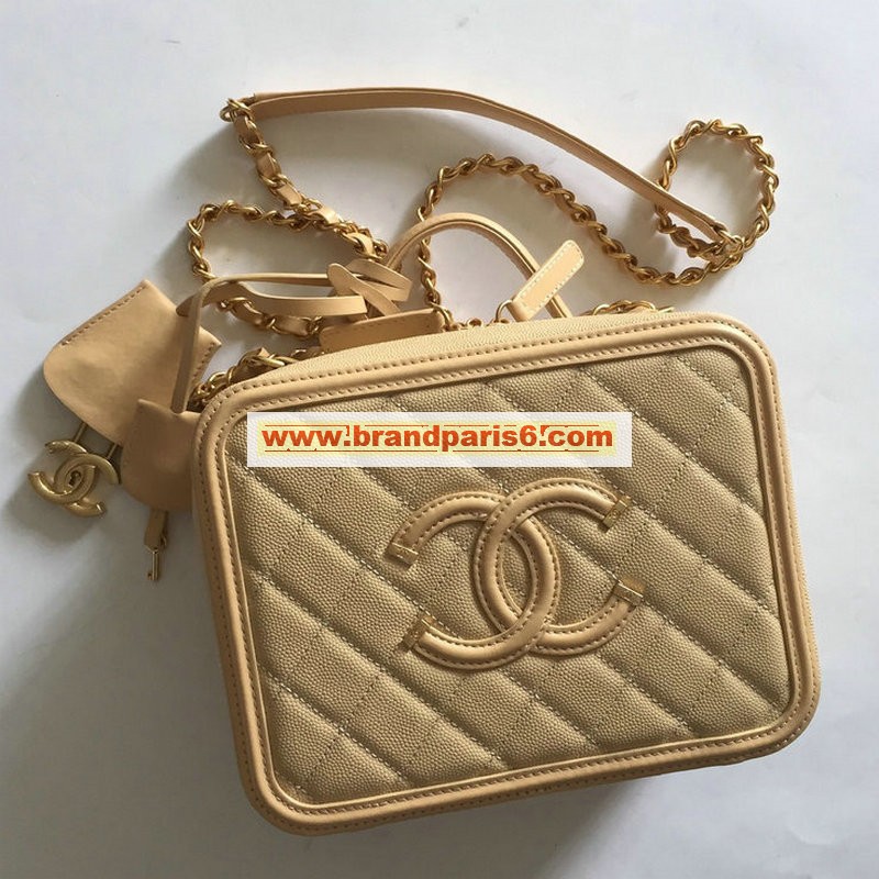 CH93342QQXS-JS　シャネル CHANEL 2020年最新入荷 ヴァニティー ケース ハンドバッグ 斜め掛け ショルダーバッグ 化粧箱 レザー