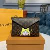 M62034Y-057　ルイヴィトン LOUISVUITTON 2020年最新入荷 ポシェット キリガミ 手持ちかばん 三つセット 長財布 モノグラムキャンパス クラッチバッグ