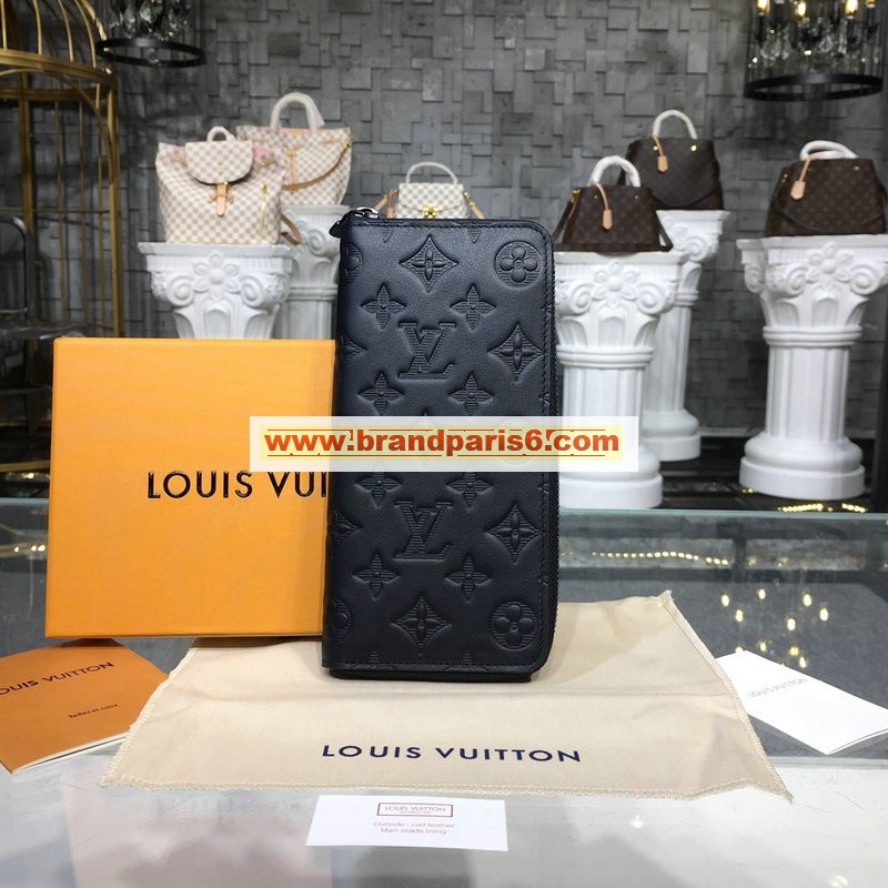 M62902-057　ルイヴィトン LOUISVUITTON 2020年最新入荷 ジッピーウォレット ヴェルティカル ファスナー長財布 カードケース 小銭入れ モノグラム シャドウ レザー