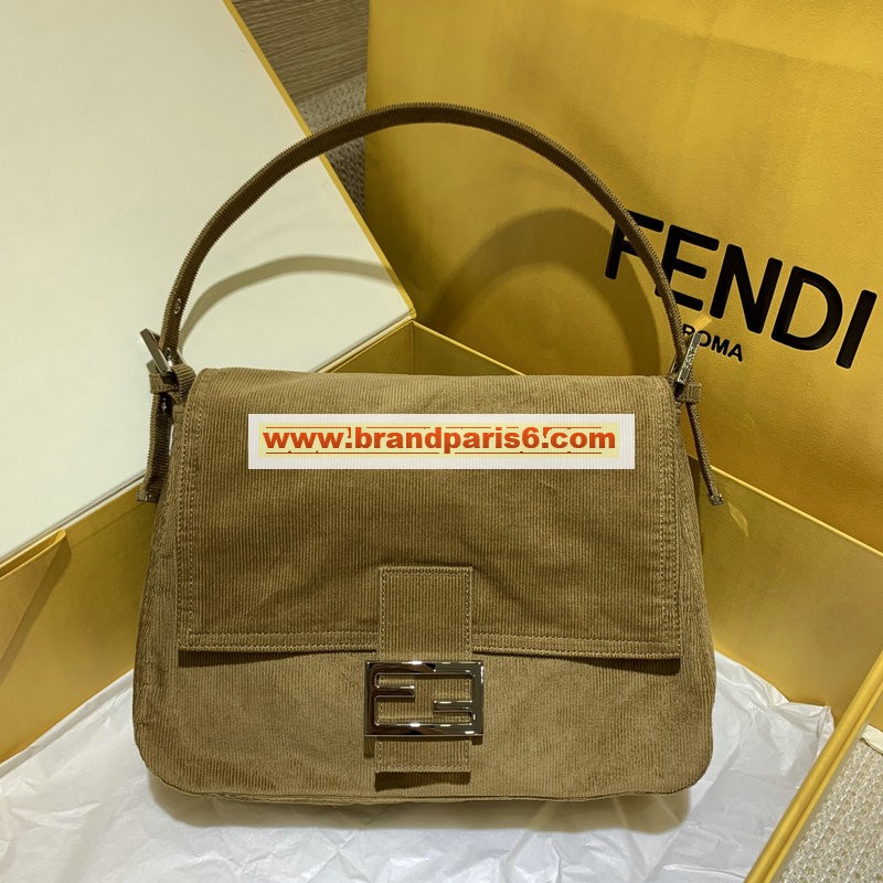 FD5026-BXN　フェンディ FENDI 2020年最新入荷 ショルダーバッグ クラッチバッグ レディースかばん  コーデュロイ