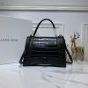 BV8894E-DDB　バレンシアガ BALENCIAGA 2020年最新入荷 アワーグラスシェイプ ラージ トップハンドルバッグ トートバッグ 2way ショルダーバッグ カーフレザー