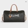 CE191472-DDB　セリーヌ CELINE 2020年最新作 ラージ ヴォヤージュバッグ ボストンバッグ トートバッグ 2way ショルダーバッグ 旅行かばん トリオンフキャンバス カーフスキン