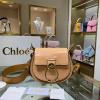 CLE1153EXF-DDB　クロエ CHLOE 2020年最新入荷 Tess スモールバッグ 斜めがけ ショルダーバッグ カーフスキン ラウンドバッグ レディースかばん