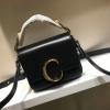 CLE4026BK-DDB　クロエ CHLOE 2020年最新入荷 C ミニバッグ トップハンドルバッグ 2way 斜め掛け ショルダーバッグ レディースかばん カーフレザー