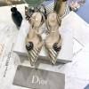 CDJ20045-26　クリスチャンディオール CHRISTIAN DIOR 2020年夏最新入荷 ローヒールシューズ パンプス アンクルストラップ レディースシューズ サマーサンダル とんがりトウ