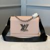 M56628-057　ルイヴィトン LOUISVUITTON 2020年最新入荷 ツイスト 斜め掛け ショルダーバッグ レディースかばん 肩掛け ショルダーバッグ エピレザー