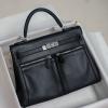 HKLD28BK-063　エルメスHERMES 2020最新入荷 トップハンドルバッグ トートバッグ ブリーフケース レザー