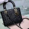 CD4091D-025　クリスチャンディオール CHRISTIAN DIOR 2020最新入荷 Lady Dior トートバッグ トップハンドルバッグ 2way ショルダーバッグ レザー