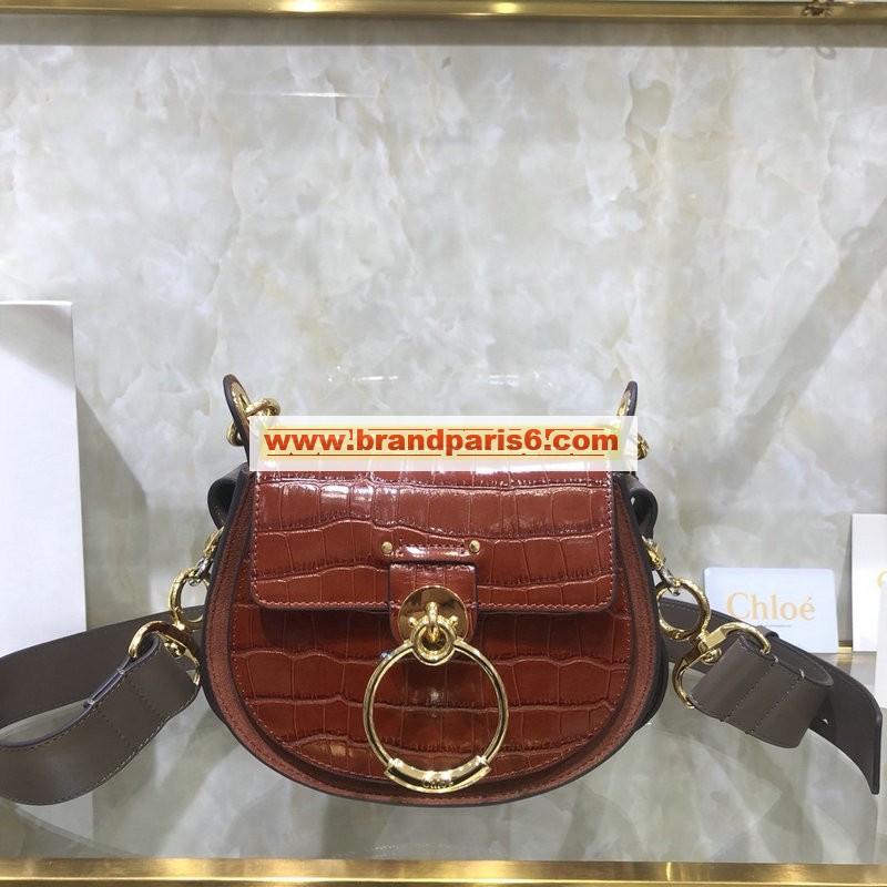 CLE1153ERD-DDB　クロエ CHLOE 2020年最新入荷 Tess スモールバッグ 斜めがけ ショルダーバッグ カーフスキン ラウンドバッグ レディースかばん
