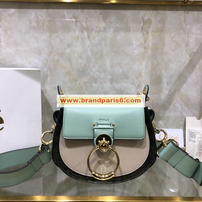 CLE1153PMK-DDB　クロエ CHLOE 2020年最新入荷 Tess スモールバッグ 斜めがけ ショルダーバッグ カーフスキン ラウンドバッグ レディースかばん