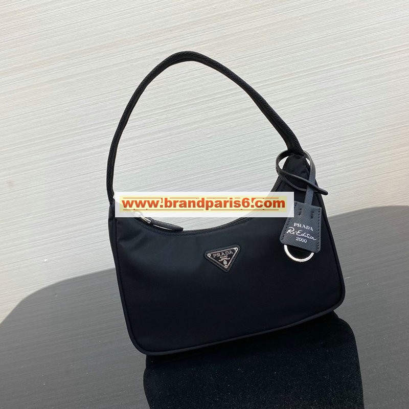 PD1090BK-DDB　プラダ PRADA 2020年最新入荷 Re-Edition ホーボーバッグ ショルダーバッグ ナイロン ライアングルロゴ