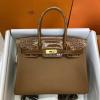 HBK30ETTH-063　エルメスHERMES 2020最新入荷 バーキンバッグ トートバッグ トップハンドルバッグ TOGO革 クロコ革