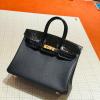 HBK30ETBK-063　エルメスHERMES 2020最新入荷 バーキンバッグ トートバッグ トップハンドルバッグ TOGO革 クロコ革