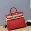 HBK30TPQR-063　エルメスHERMES 2020最新入荷 バーキンバッグ トートバッグ トップハンドルバッグ オーストリッチ革