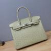HBK30TPMB-063　エルメスHERMES 2020最新入荷 バーキンバッグ トートバッグ トップハンドルバッグ オーストリッチ革