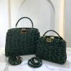 FD83337GL-99　フェンディ FENDI 2020年最新入荷 ピーカブー トップハンドルバッグ 2way ショルダーバッグ トートバッグ レザー スモールバッグ レディースかばん
