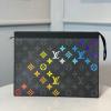 M61692KC-057　ルイヴィトン LOUISVUITTON 2020年最新入荷 ポシェット ヴォワヤー 手持ちかばん ポーチ クラッチバッグ セカンドバッグ メンズ モノグラムエクリプスキャンバス
