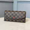 N63544-057　ルイヴィトン LOUISVUITTON 2020年最新入荷 ポルトフォイユ エミリー二つ折り長財布 ロングウォレット カードケース 小銭入れ ダミエエベヌキャンパス