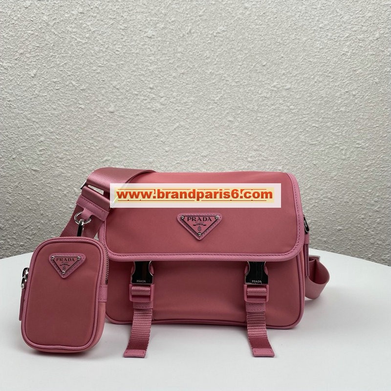 PD2VD034MH-025　プラダ PRADA 2020年最新作 メッセンジャーバッグ 斜め掛け ショルダーバッグ サフィアーノレザー ナイロン