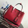 PD1BG775RK-DDB　プラダ PRADA 2020年最新入荷 ドゥーブレ ミディアムバッグ トートバッグ 2way ショルダーバッグ レディースかばん カーフレザー