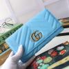 GG443436Q-057　グッチ GUCCI 2020年最新入荷 GGマーモント コンチネンタル ウォレット 二つ折り長財布 ロングウォレット カーフレザー