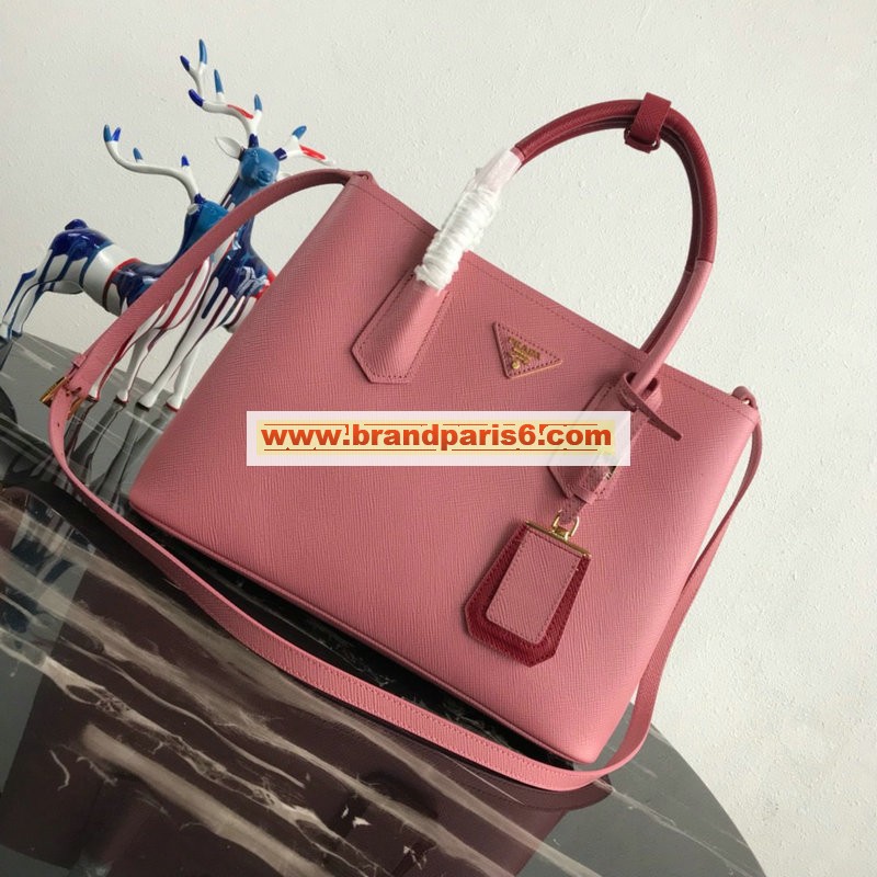 PD1BG775FR-DDB　プラダ PRADA 2020年最新入荷 ドゥーブレ ミディアムバッグ トートバッグ 2way ショルダーバッグ レディースかばん カーフレザー