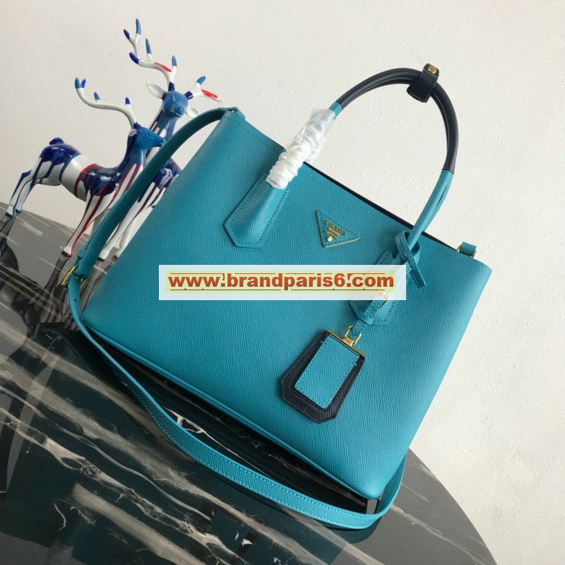 PD1BG775TL-DDB　プラダ PRADA 2020年最新入荷 ドゥーブレ ミディアムバッグ トートバッグ 2way ショルダーバッグ レディースかばん カーフレザー