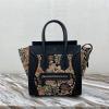 CE167793HCK-DDB　セリーヌ CELINE 2020年最新入荷 ナノ ラゲージバッグ トートバッグ ハンドバッグ フローラルプリント ジャカード  カーフスキン