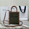 CE193302FHK-DDB　CELINE セリーヌ 2020年最新入荷 スモール バーティカル カバ ハンドバッグ トートバッグ トリオンフキャンバス カーフスキン 