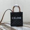 CE194372-DDB　CELINE セリーヌ 2020年最新入荷 スモール バーティカル カバ ハンドバッグ トートバッグ テキスタイル カーフスキン 