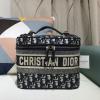 CD9039K-DDB　クリスチャンディオール CHRISTIAN DIOR 2020年最新入荷 化粧箱 ヴァニティーケース トートバッグ オブリーク エンブロイダリー