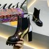 LVJ20059-26　ルイヴィトン LOUISVUITTON 2020年秋冬最新入荷 ショートブーツ ハイヒールシューズ レディースシューズ カジュアルシューズ レザー 