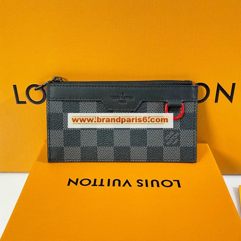 N60354-057　ルイヴィトン LOUIS VUITTON 2020年最新入荷 ユーティリティ コインカード ホルダー ファスナー長財布 ロングウォレット 小銭入れ ダミエグラフィット キャンバス