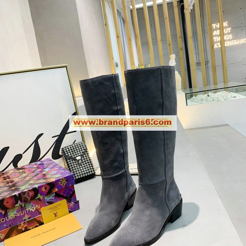 LVJ20051-26　ルイヴィトン LOUISVUITTON 2020年秋冬最新入荷 ロングブーツ ローヒールブーツ レディースシューズ カジュアルシューズ レザー 