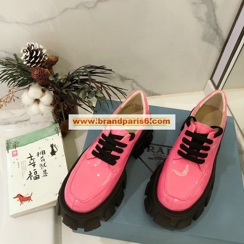 PDJ20019-26　プラダ PRADA 2020年秋冬最新入荷 アンクルブーツ ローヒールシューズ レディースシューズ ローファーシューズレザー