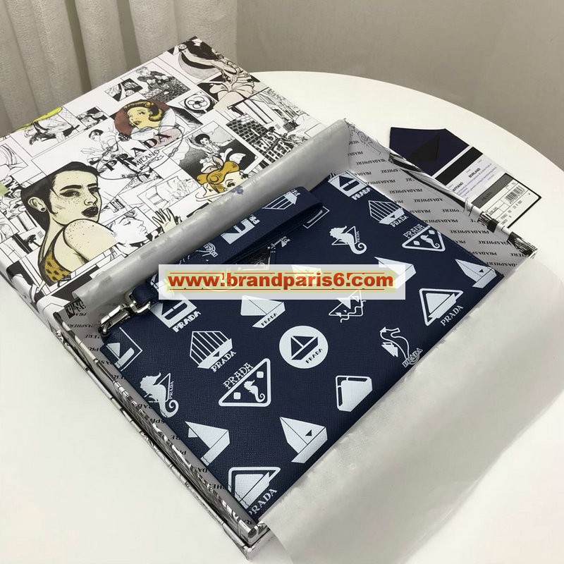 PD2NH005C-JS　プラダ PRADA 2020年最新入荷 手持ちかばん クラッチバッグ セカンドバッグ カーフレザー