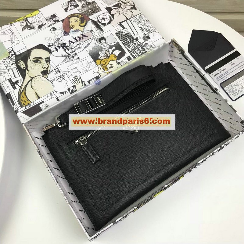 PD2NH005S-JS　プラダ PRADA 2020年最新入荷 手持ちかばん クラッチバッグ セカンドバッグ カーフレザー