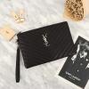 YSL26619PYK-JS　イヴサンローラン Saint laurent YSL 2020年最新入荷 手持ちかばん クラッチバッグ ストラップ付き セカンドバッグ カーフレザー