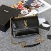 YSL442906PJK-JS　イヴサンローラン Saint laurent YSL 2020年最新入荷 チェーンウォレット フラップバッグ 斜め掛け ショルダーバッグ レディースかばん スムースカーフレザー