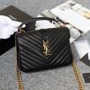 YSL487213JK-JS　イヴサンローラン Saint laurent YSL 2020年最新入荷 チェーン フラップバッグ 斜め掛け ショルダーバッグ レディースかばん カーフレザー