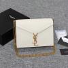 YSL532750QJB-JS　イヴサンローラン Saint laurent YSL 2020年最新入荷 チェーン フラップバッグ 斜め掛け ショルダーバッグ レディースかばん グレインドカーフレザー